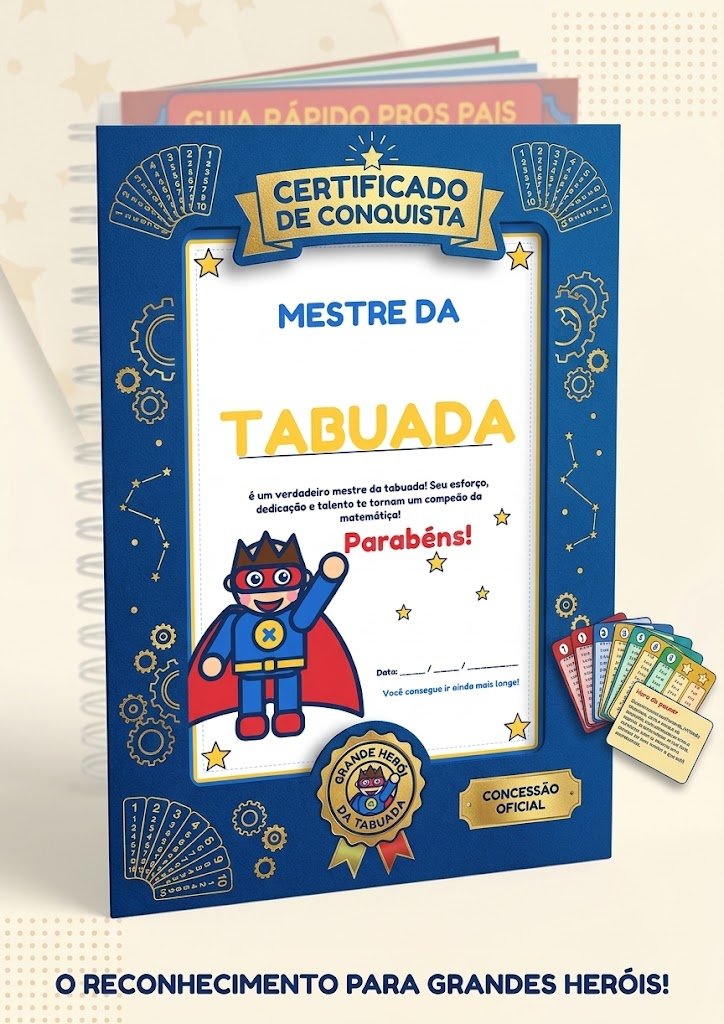 Bônus: Certificado "Mestre da Tabuada"